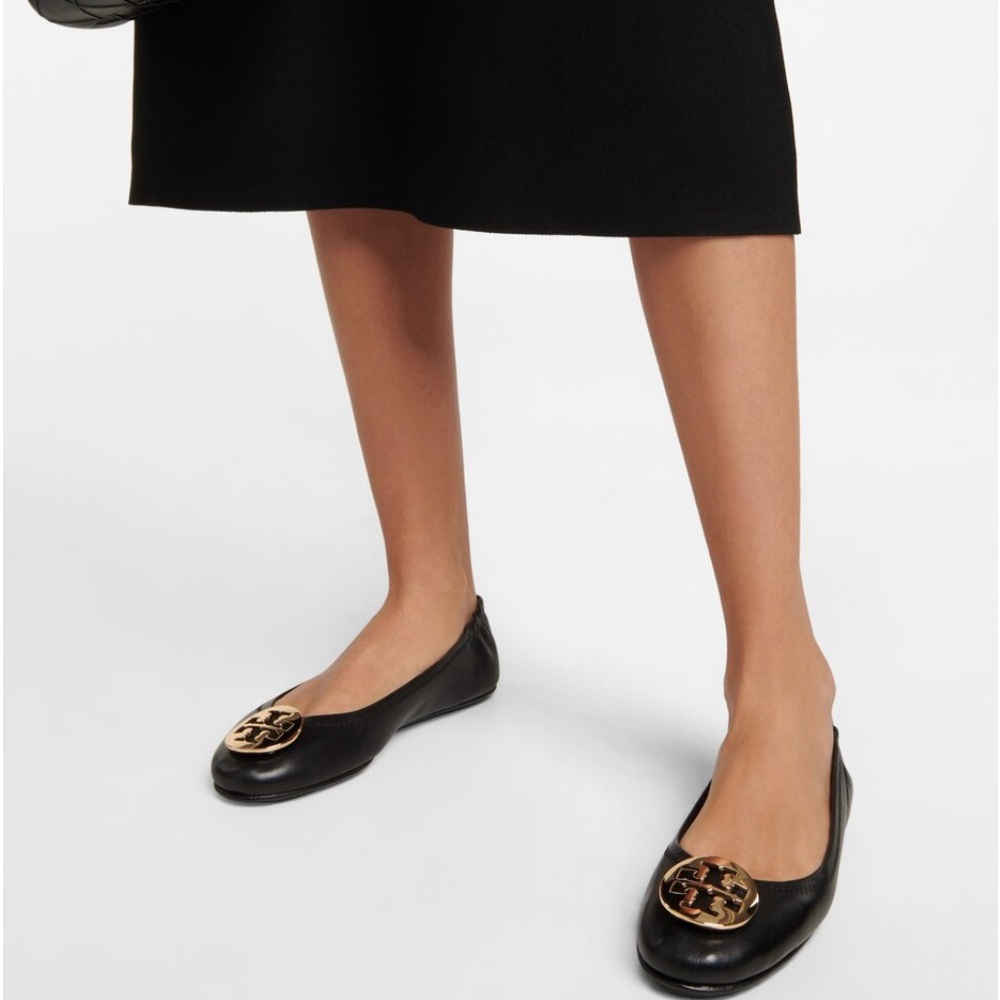 Tory Burch Black Flats
